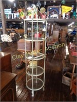 Large Wrought Iron & Glass Shelf