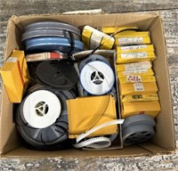 Box of film reels