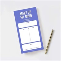 2 of Make Up My Mind Pro Con Note Pad