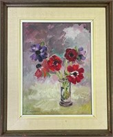 PRETTY MARJORY DONALDSON SIGNED OIL ON CANVAS