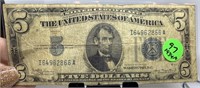 1934-A $5 SILVER CERTIFICATE