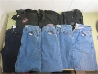 5 Pairs of Harley Jeans & 3 Shirts