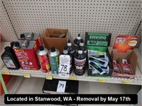 LOT, ASSORTED SMALL ENGINE FUEL & ACCESSORIES