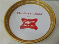 Old Miller Beer Tray and 2 Small Miller Tip Trays