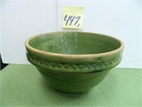 10" Green Crock Bowl
