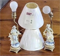 Figural Bedside Table Lamps - Note