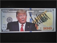 Donald Trump Signed Trump Bill Heritage COA