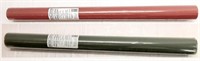 Set of 02- RED + GREEN Craft Papers Roll 30x72" EA