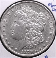 1879 O MORGAN DOLLAR AU