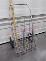 Vintage 2-wheel shopping cart