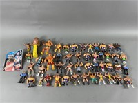 49pc 90s Galoob & Titan Wrestling Figures w/ WWF