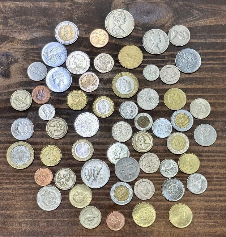 Mixed Foreign Coin Lot - Check pics, Sold as is