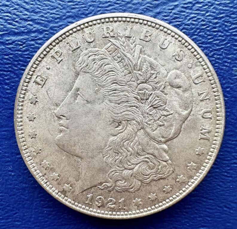 1921 Morgan Dollar Silver $1 US Coin