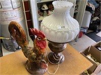 rooster & lamp