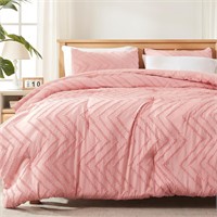 Cosybay King Comforter Set - Pink Boho  3 Pieces