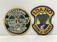 Mississippi & Idaho Fish & Game Patches 3 1/2 "