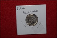 1936 Buffalo Full Date Nickel