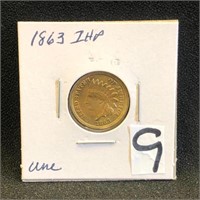 1863 Indian Head Penny