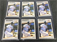 (6) 1989 Fleer Eddie Murray Baseball Cards
