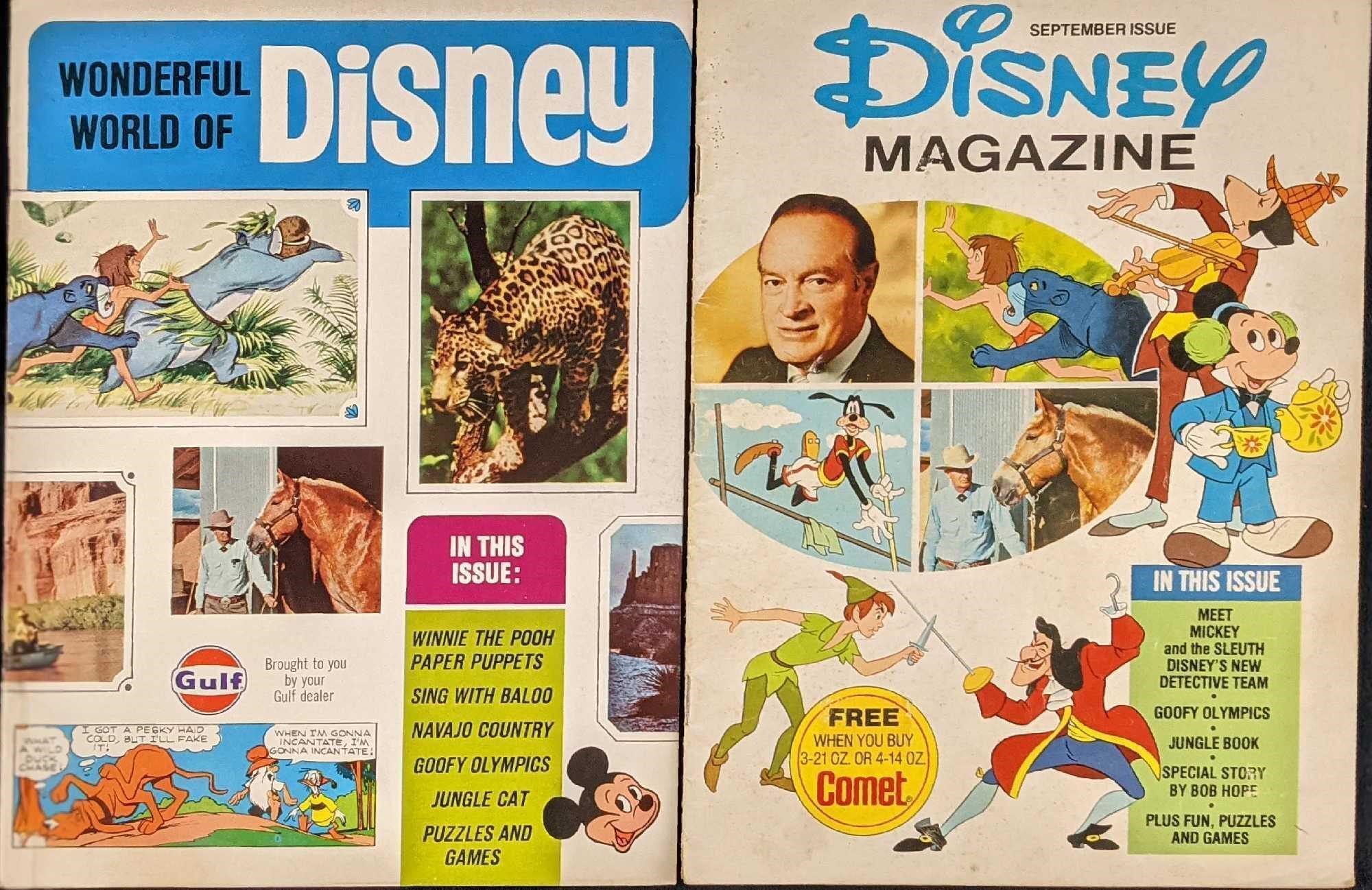Two Vintage Disney Magazines Wonderful World Of