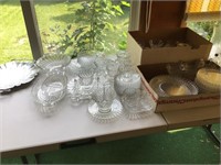 clear glass plates etc