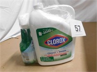 Clorox cleaner w/bleach 1.4 gal & 32 oz bottle