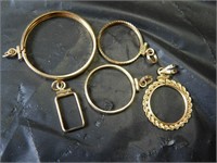 Group of 14K GOLD Bezels 7.8 Grams