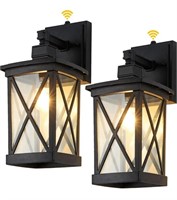 2 Pack Dusk to Dawn Outdoor Wall Lanterns