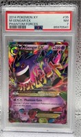 2014 Pokemon XY M Gengar EX Phantom Forces PSA 7