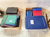 Large Grouping of Binders, Etc.