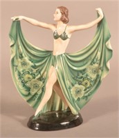 Wien Austria Art Deco Female Ceramic Figure.