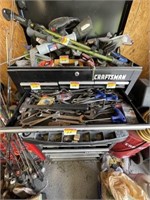 Drawer of combination wrenches, misc. tools