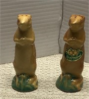 Rosemead solid wood bear pair