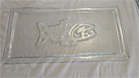 Textured Glass Fish Platter