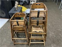 Qty (5) Marston Wood High Chairs