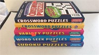 5 large size PUZZLE BOOKS.