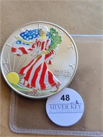 2000 1oz Silver Eagle Colorized