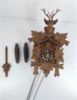 Cuckoo Clock, Untested, Front Hands Missing