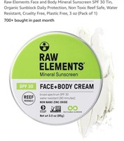 MSRP $17 Raw Elements Cream