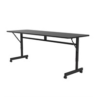 Econline Flip Top Table  24x72  Black Granite