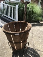 Antique Peach / Apple Basket Cart Old - Neat!