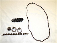 Hematite Costume Jewelry Necklace Magnetic