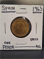 1963 Spainish coin
