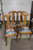 4 Oak Chairs