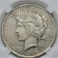 1922 PEACE SILVER DOLLAR