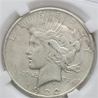 1922 PEACE SILVER DOLLAR