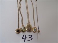 Assortment of Vintage/Now Locket Necklaces