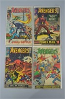 4pc Silver & Bronze Age Avengers Comics