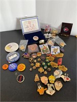 Pins, Badges, Button Covers