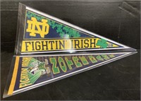 (P) Norte Dame collectors pennants times the